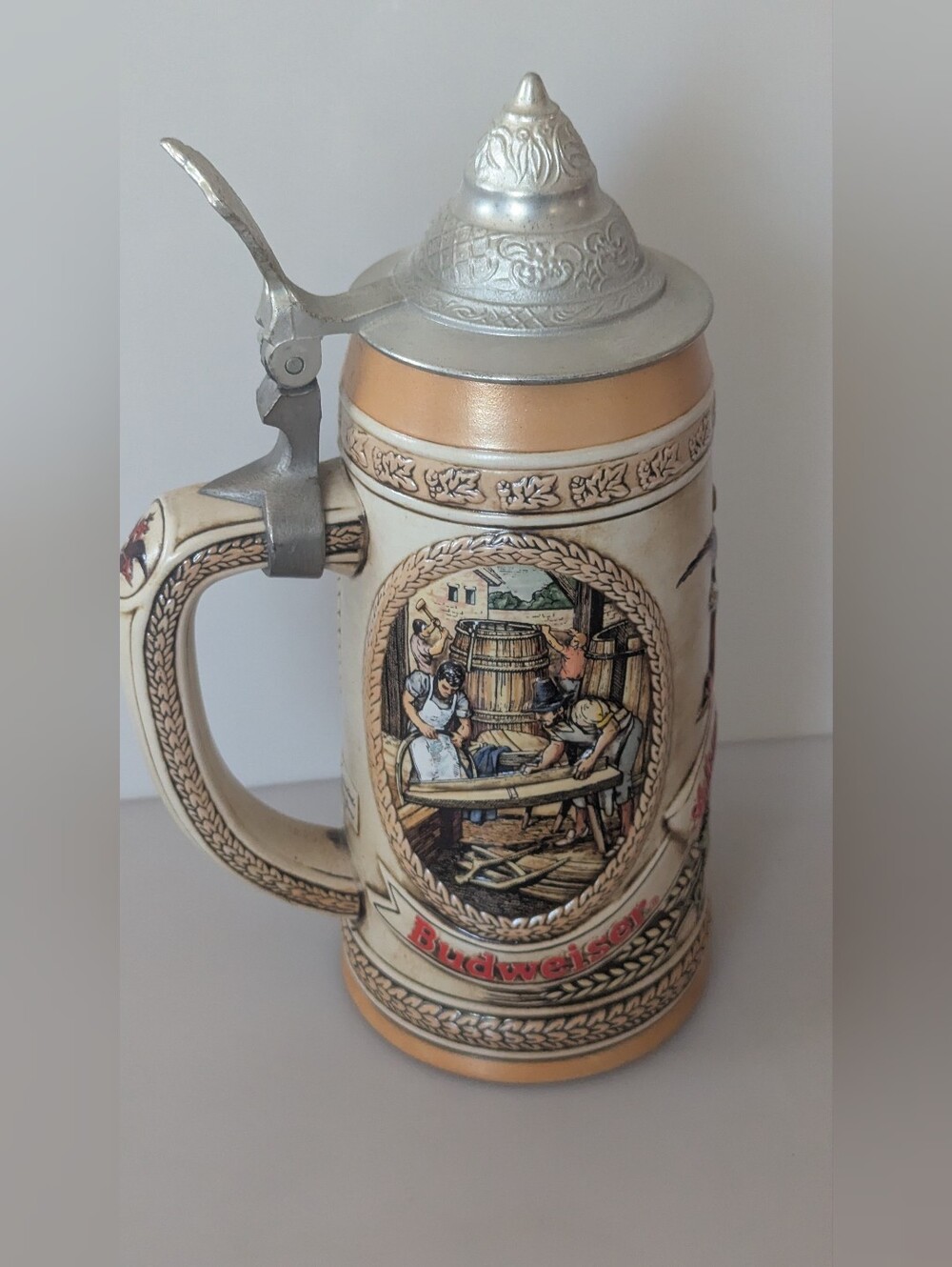 Vintage Collectible Anheuser Busch Budweiser Beer Stein Limited Ed. "E" Series